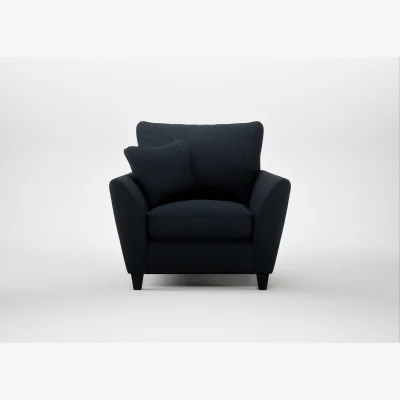 Heal's Heal's Torino Armchair Loop Twill Midnight Black Feet