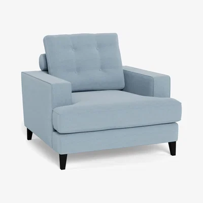 Heal's Heal's Mistral Armchair Capelo Linen-Cotton Sea Shanty Black Feet