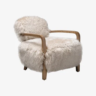 Heal's Timothy Oulton Cabana Yeti Chair Black Sheepskin - Heal's UK Furniture