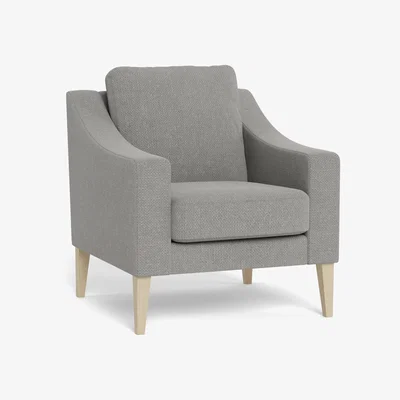 Heal's Heal's Richmond Armchair Texture Pale Grey Black Feet