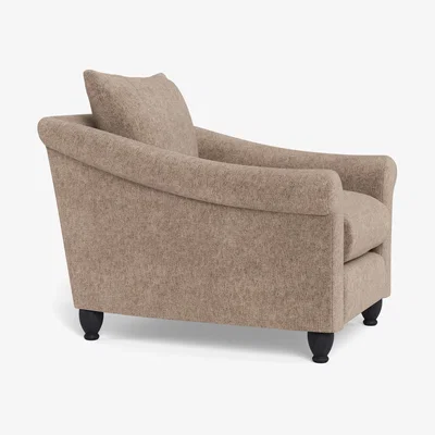 Heal's Heal's Devon Armchair Boucle Velvet Rocky Natural Feet