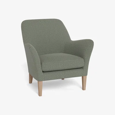 Heal's Heal's Wallis Armchair Boucle Tweed Lapis Natural Feet
