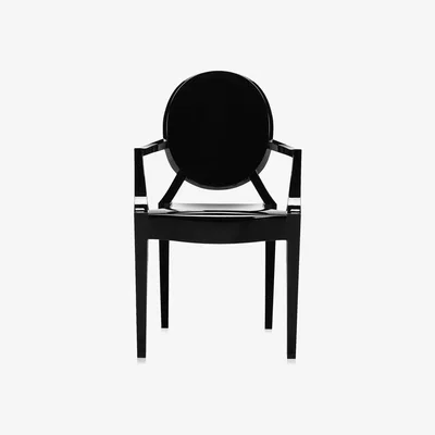 Heal's Kartell Lou Lou Ghost Chair Polycarb Light Blue Y5  Min - Heal's UK Furniture