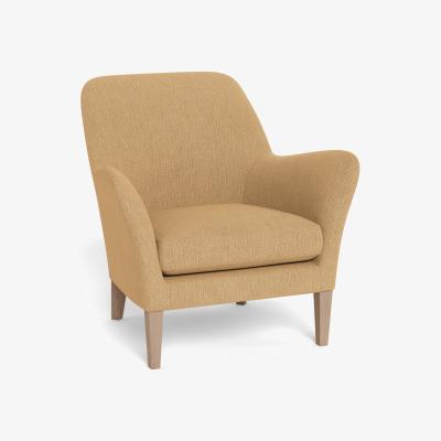 Heal's Heal's Wallis Armchair Smart Linen Mix Sand Natural Ash Feet