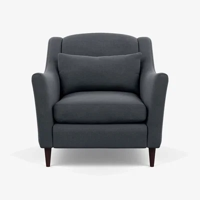 Heal's Heal's Somerset Armchair Velvet Grape Natural - Heal's UK Furniture
