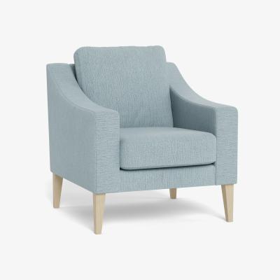 Heal's Heal's Richmond Armchair Smart Linen Mix Duck Egg Tinted Ash Feet