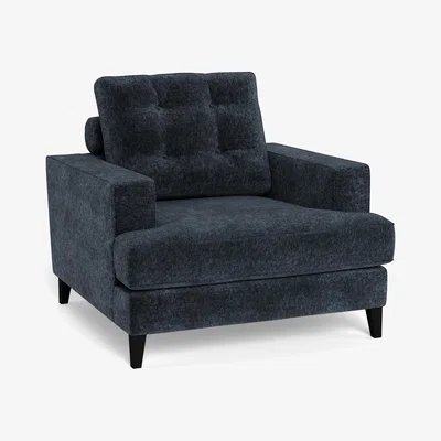 Heal's Heal's Mistral Armchair Boucle Velvet Space Black Beech Feet