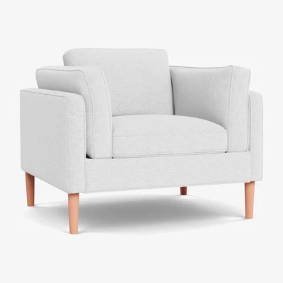 Heal's Heal's Sonno Armchair Loop Boucle Polar Natural Feet - Heal's UK Furniture