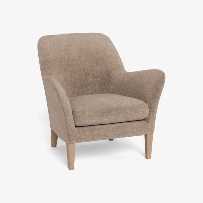 Heal's Heal's Wallis Armchair Boucle Velvet Rocky Black Feet