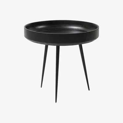 Heal's Mater Bowl Table Small Black Stained Mango Wood