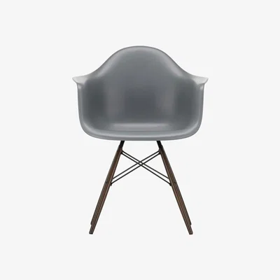 Heal's Vitra Eames DAW Armchair New Height Deep Black Ash Honey Base - Heal's UK Furniture