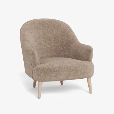 Heal's Heal's Elgin Chair Boucle Velvet Rocky Black Feet