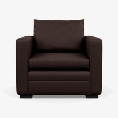 Heal's Heal's Palermo Armchair Heritage Leather Dark Walnut 5069 Walnut Feet
