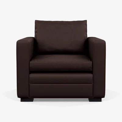 Heal's Heal's Palermo Armchair Loop Boucle Sky Black and Walnut Feet