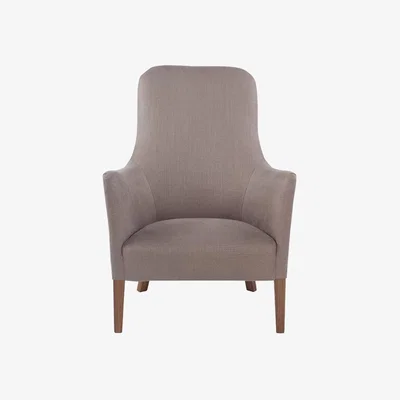 Heal's Heal's Pendel Armchair Varese Velvet Dove Oak Feet - Heal's UK Furniture