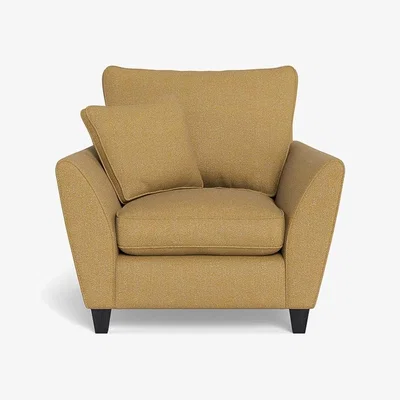Heal's Heal's Torino Armchair Boucle Tweed Citrine Black Feet