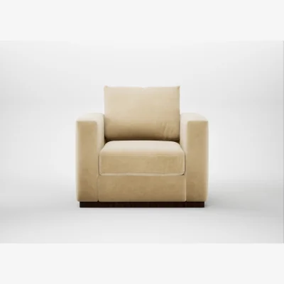 Heal's Heal's Trento Armchair Smart Luxe Velvet Biscuit