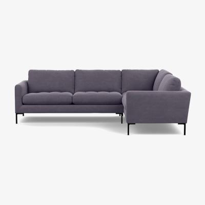 Heal's Heal's Richmond Armchair Smart Luxe Velvet Ocean Black Feet - Heal's UK Furniture