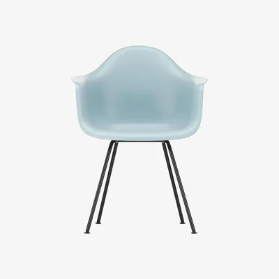 Heal's Vitra Eames DAX Armchair New Height Rusty Orange Chrome Base - Heal's UK Furniture