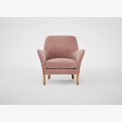 Heal's Heal's Wallis Armchair Cotton Velvet Russet Black Feet