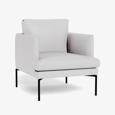 Heal's Heal's Matera Armchair Leather Grain White 000 - Heal's UK Furniture
