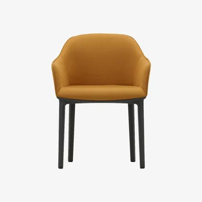 Heal's Vitra Softshell Armchair Pale Rose - Heal's UK Furniture