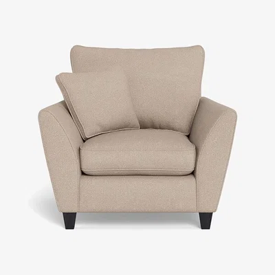 Heal's Heal's Torino Armchair Boucle Tweed Pearl Black Feet