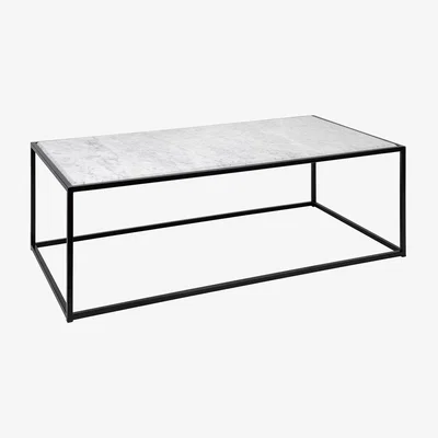 Heal's Heal's Tower Coffee Table Black White Marble Top