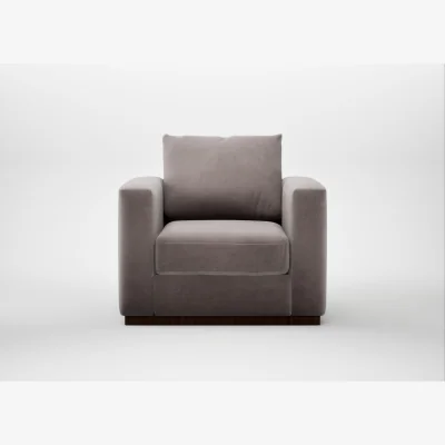 Heal's Heal's Trento Armchair Smart Luxe Velvet Mushroom