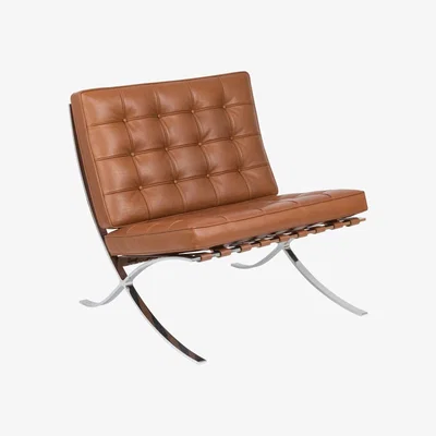 Heal's Knoll Barcelona Relax Chair in Venezia Cognac Leather
