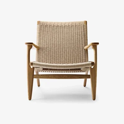 Heal's Carl Hansen & Son CH25 armchair Walnut oil / Natural cord - Heal's UK Furniture