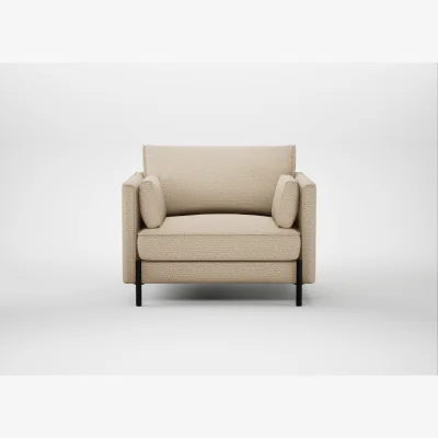 Heal's Heal's Tortona Armchair Loop Twill Fossil Black Feet