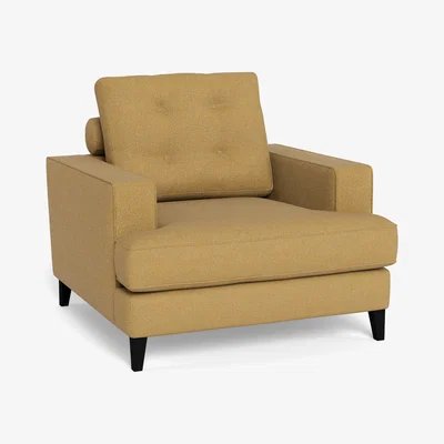 Heal's Heal's Mistral Armchair Boucle Tweed Citrine Black Beech Feet