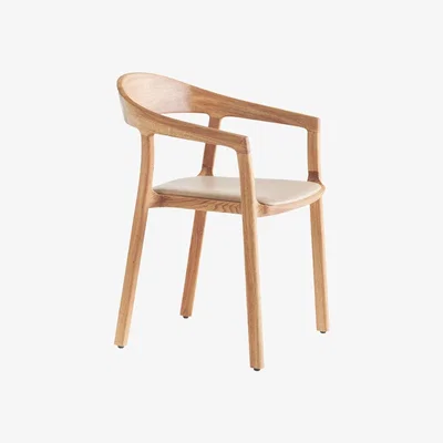 Heal's Artisan Tara Armchair Oak Seat Select Leather 710 - Heal's UK Furniture