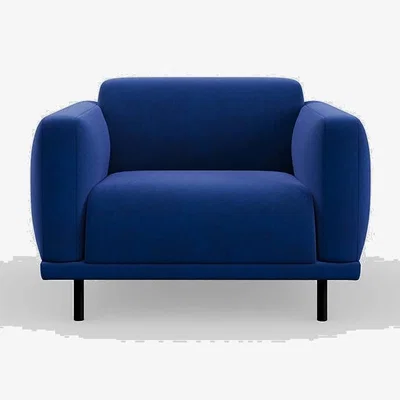 Heal's Heal's Harri Armchair Smart Luxe Velvet Azure