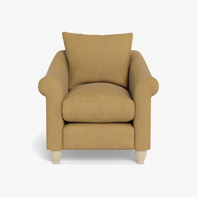 Heal's Heal's Devon Armchair Boucle Tweed Citrine Natural Feet