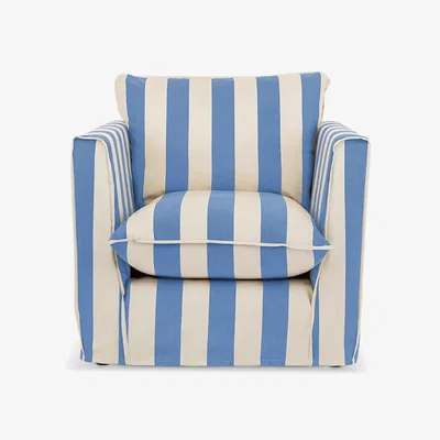 John Lewis John Lewis x Sophie Conran Cocobella Armchair, Light Leg, Spring Green Stripe