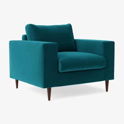 John Lewis Swoon Evesham Armchair, Dark Leg