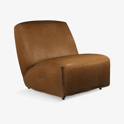 John Lewis Halo Federico Leather Motion Armchair, Hand Tipped Camel