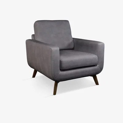 John Lewis John Lewis & Partners Barbican Leather Armchair, Dark Leg