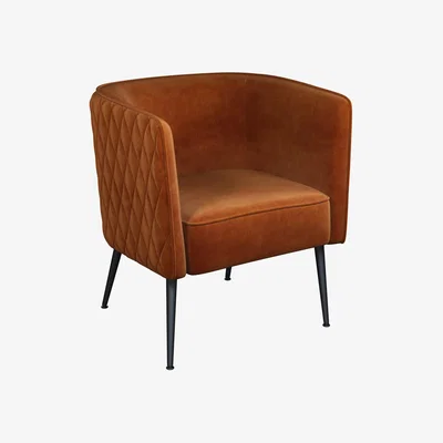John Lewis ANYDAY John Lewis & Partners Coupe Chair, Black Metal Leg