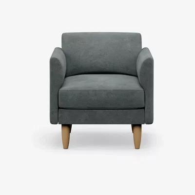 John Lewis Hutch Rise Curve Arm Armchair, Light Leg