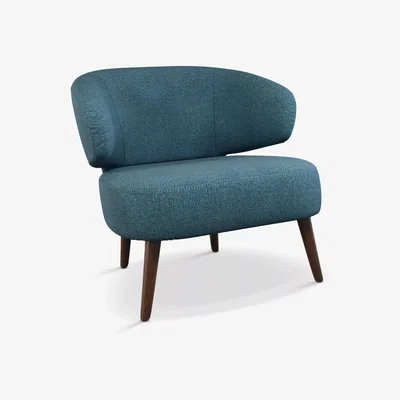 John Lewis John Lewis & Partners Petal Armchair, Dark Leg, Windsor Royal Blue