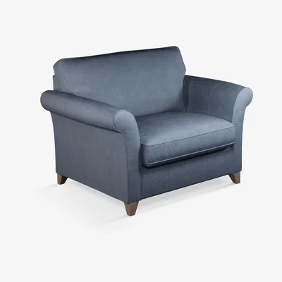 John Lewis John Lewis & Partners Charlotte Leather Snuggler, Dark Leg