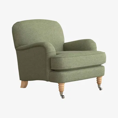 John Lewis Laura Ashley Lynden Armchair, Oak Leg