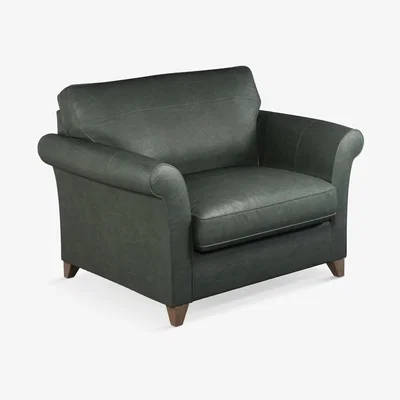 John Lewis John Lewis & Partners Charlotte Leather Snuggler, Dark Leg