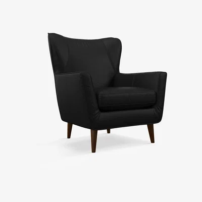 John Lewis John Lewis Thomas Leather Armchair, Dark Leg