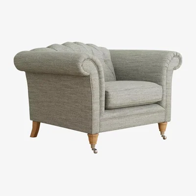 John Lewis Laura Ashley Gloucester Armchair, Oak Leg