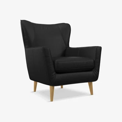 John Lewis John Lewis Thomas Leather Armchair, Light Leg