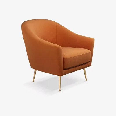 John Lewis John Lewis Ellipse Armchair, Gold Leg
